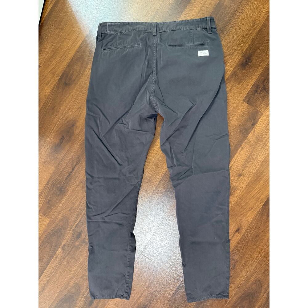 Rag & Bone Men's Fit 2 Slim Chino Pants Gray Sz 38 Business Casual Preppy Cotton - Picture 2 of 6